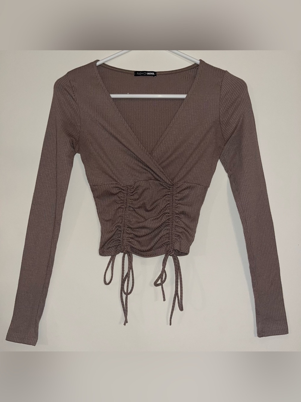 Fashion Nova “Ruched & Stunning” Crop Top